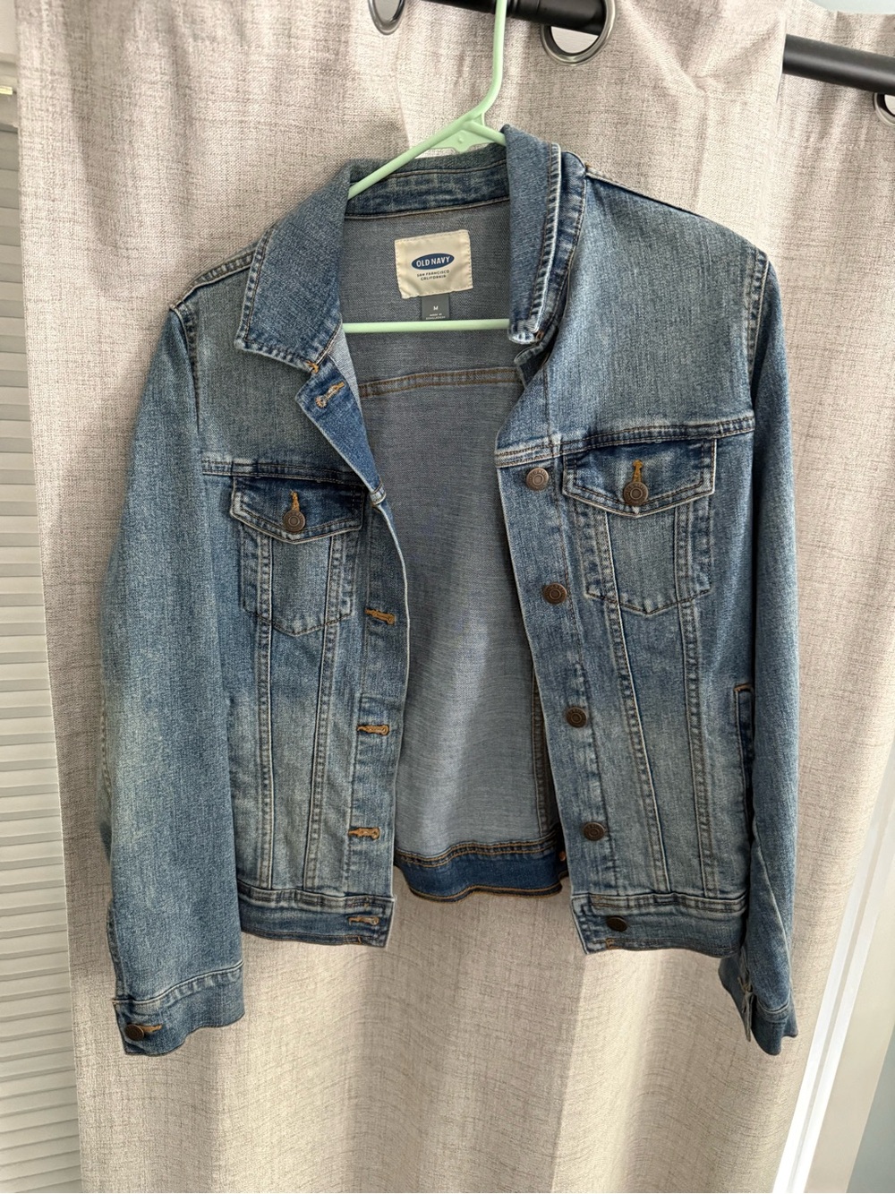 Old Navy Medium Wash Blue Denim Trucker Jacket